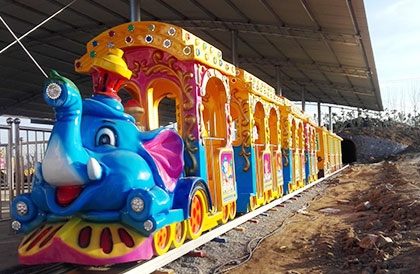 Cartoon Track Train 