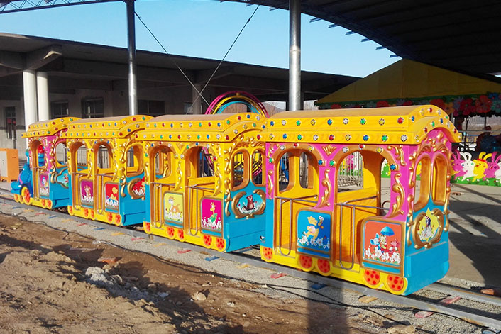 Cartoon Track Train 